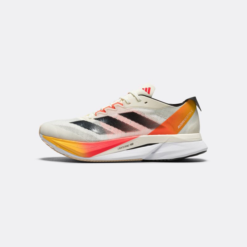 adidas running mens adizero boston 12 ivory core black solar red 1