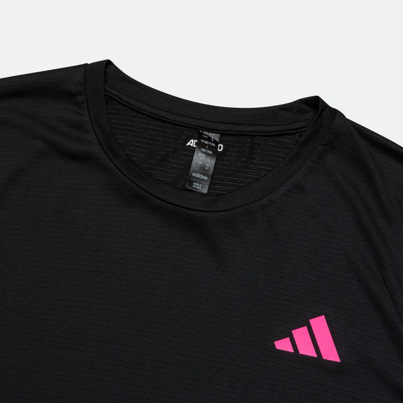 adidas running mens adizero tee black 2