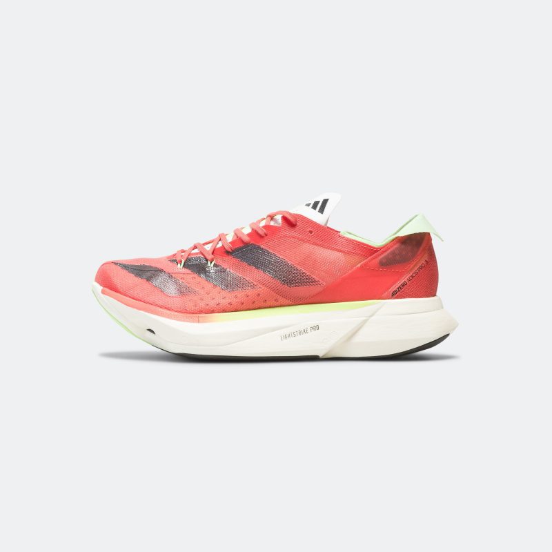 adidas running mens and womens adizero adios pro 3 preloved scarlet aurora metallic solar red 1