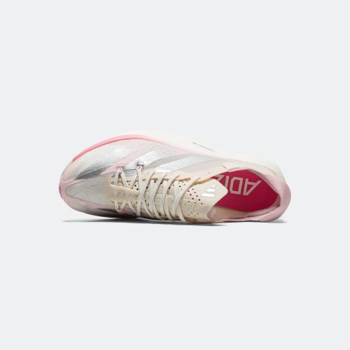 adidas running mens and womens adizero adios pro 3 sakura chalk white silver metallic clear pink 4