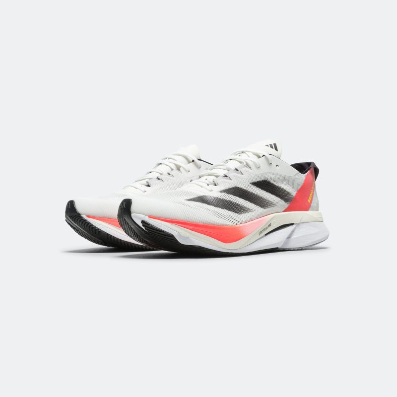 adidas running mens boston 12 cloud white aurora metallic solar red 2