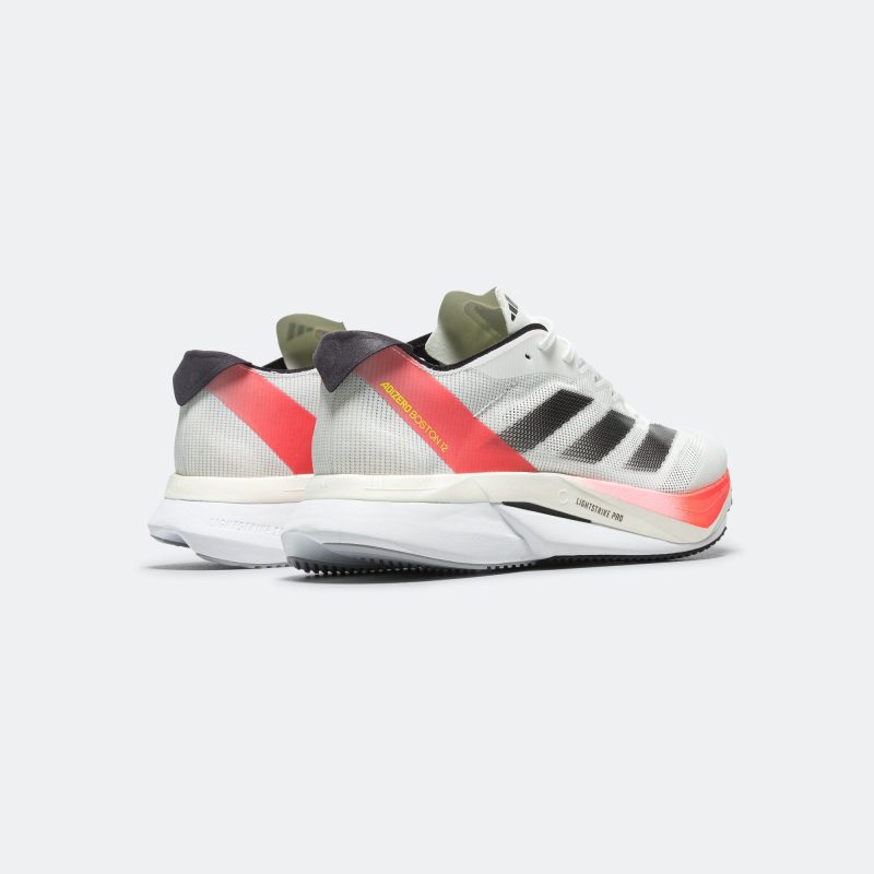 adidas running mens boston 12 cloud white aurora metallic solar red 3