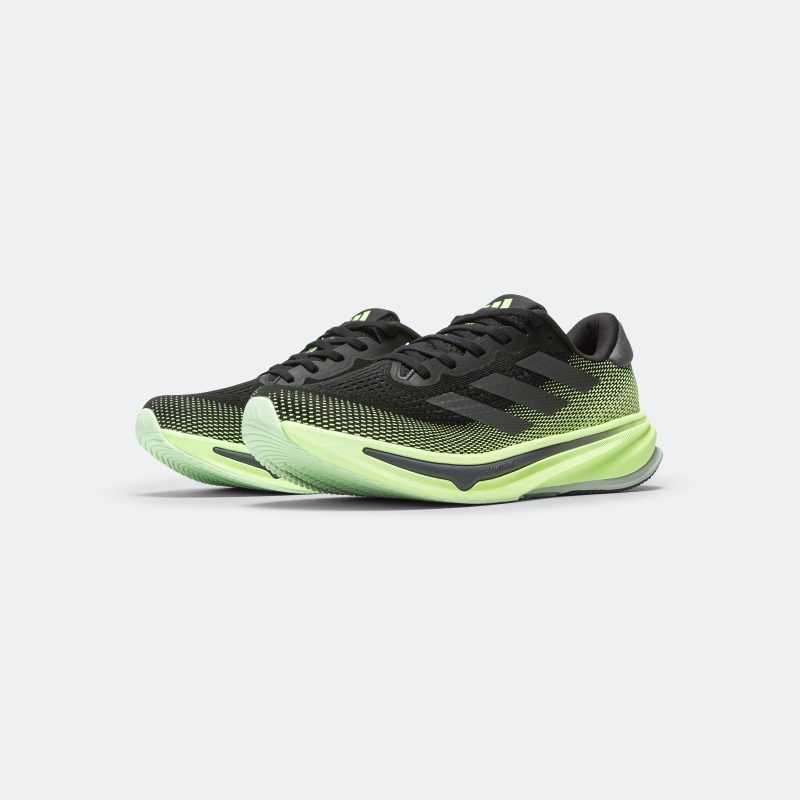 adidas running mens supernova rise core black grey five green spark 2