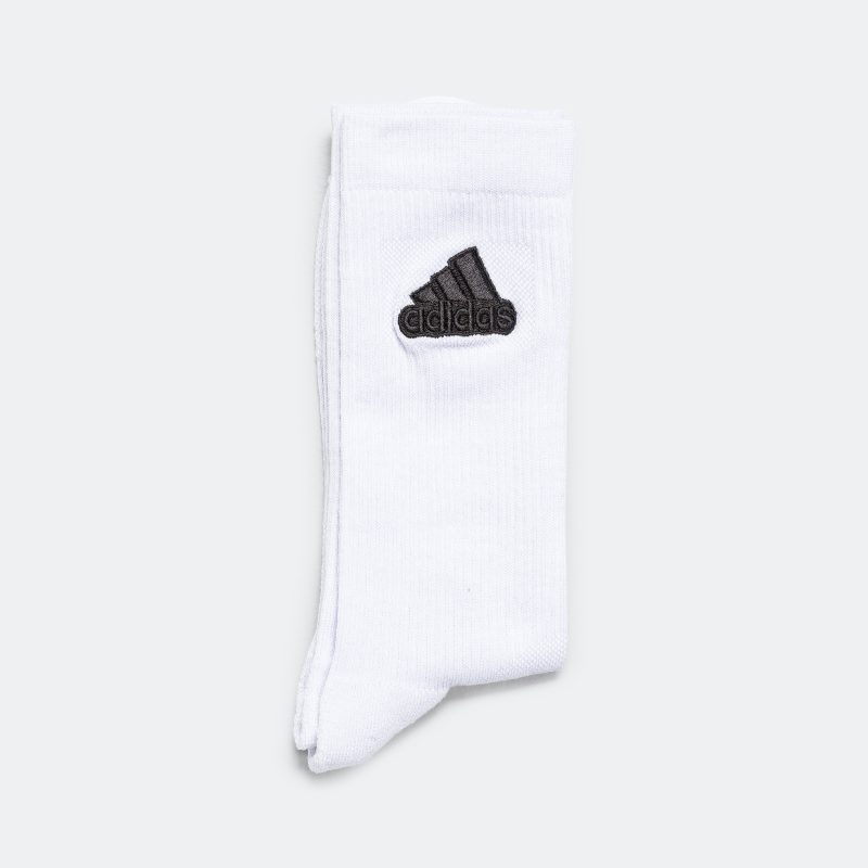 adidas running sw crew sock white black 1