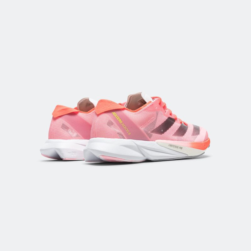 adidas running womens adizero adios 8 pink spark aurora metallic solar red 3