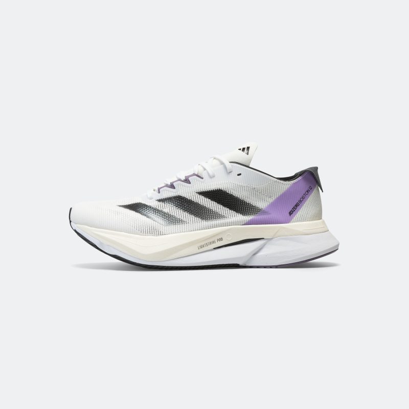 adidas running womens boston 12 footwear white core black shadow violet 1