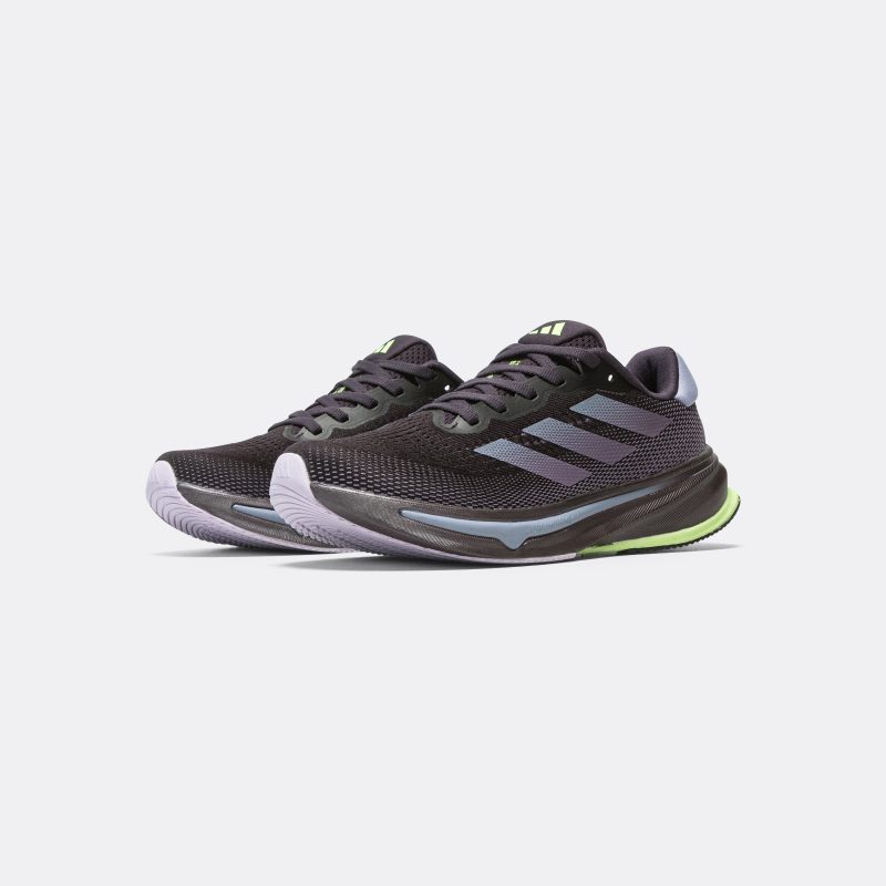 adidas running womens supernova rise aurora black violet green spark 2