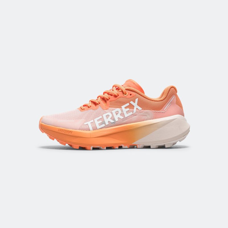 adidas running womens terrex agravic 3 trail impact orange crystal white semi spark 1