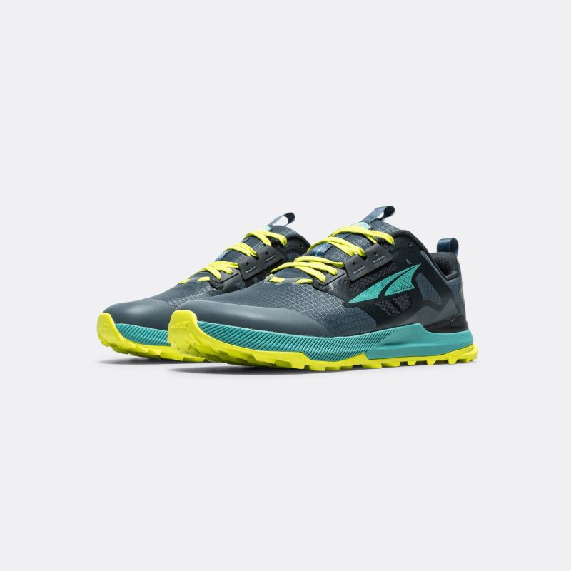 altra running mens lone peak 8 black green 2