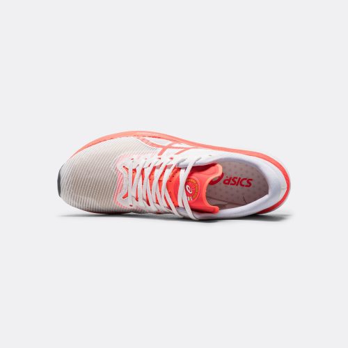 asics running mens magic speed 3 white sunrise red 4