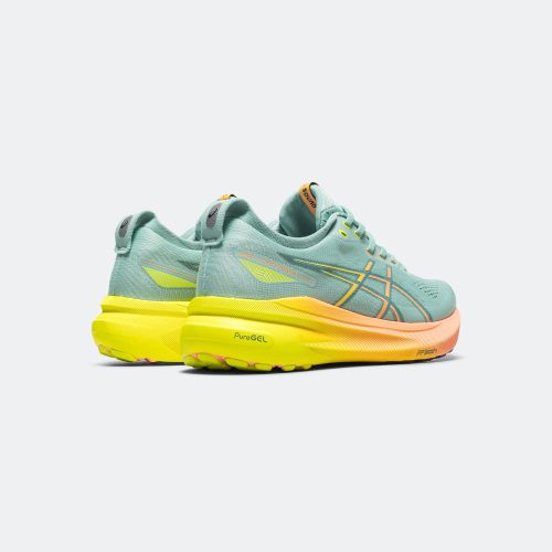 asics running paris pack gel kayano 31 light celadon safety yellow 3