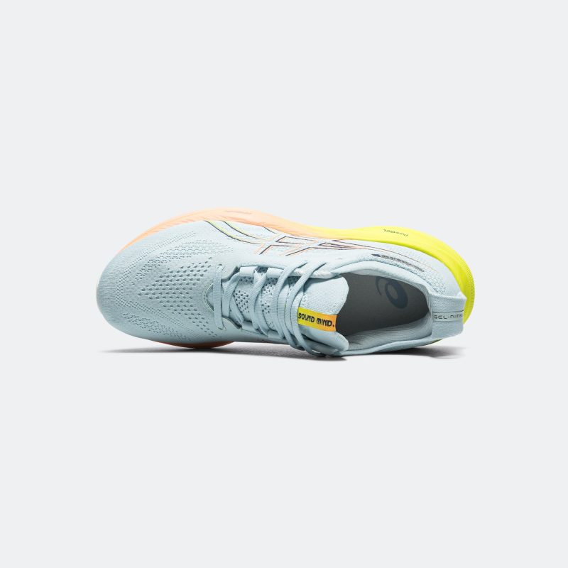 asics running paris pack gel nimbus 26 cool grey safety yellow 4