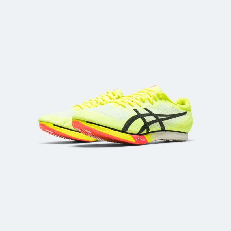 asics running paris pack metaspeed md safety yellow black 2