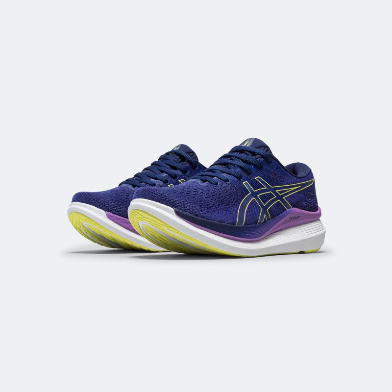 asics running womens glideride 3 dive blue eggplant 2