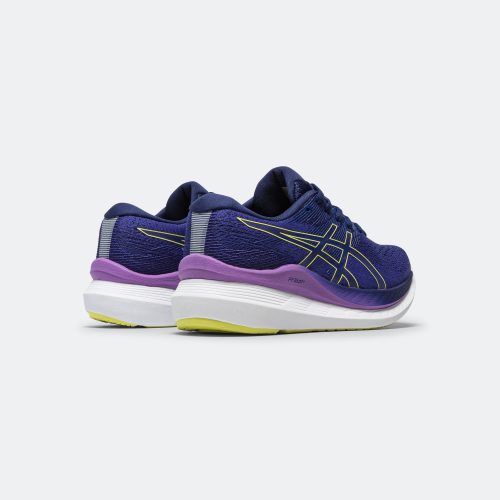 asics running womens glideride 3 dive blue eggplant 3