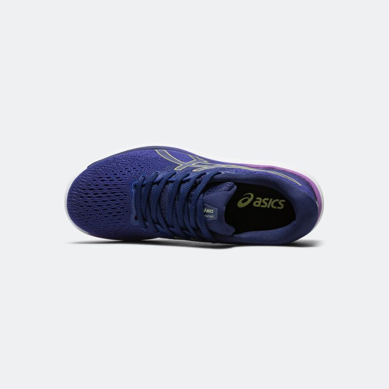 asics running womens glideride 3 dive blue eggplant 4