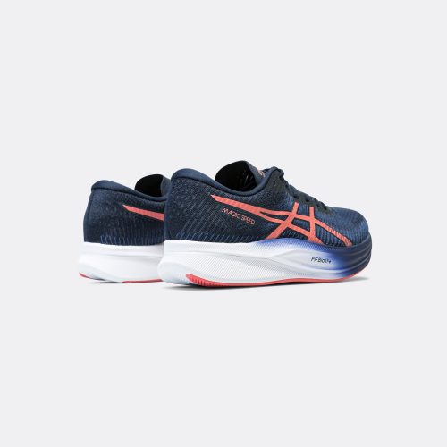 asics running womens magic speed 2 indigo blue papaya 3