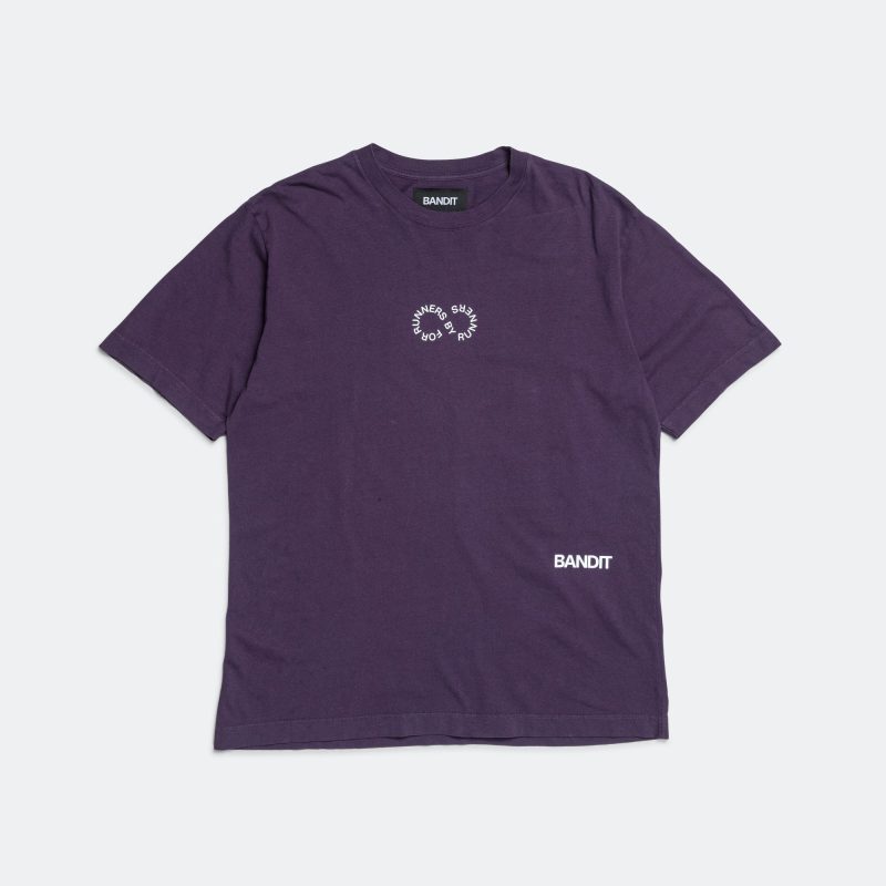 bandit running frbr ss tee purple 2