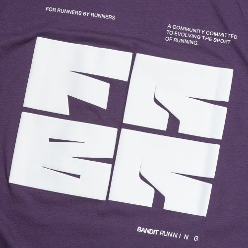 bandit running frbr ss tee purple 7