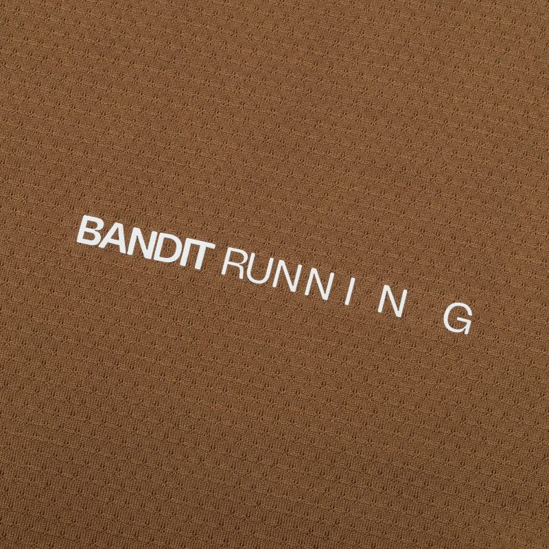 bandit running in good time micromesh long sleeve performance tee brown 5