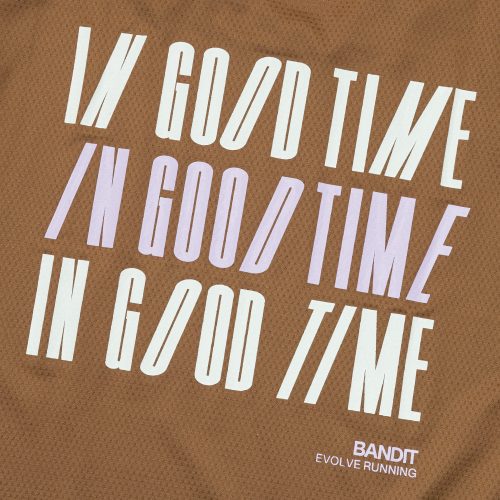 bandit running in good time micromesh long sleeve performance tee brown 7