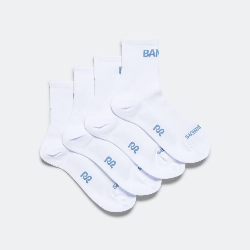 bandit running lite run quarter socks white skyline 1