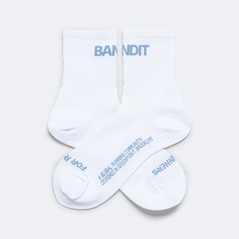 bandit running lite run quarter socks white skyline 2