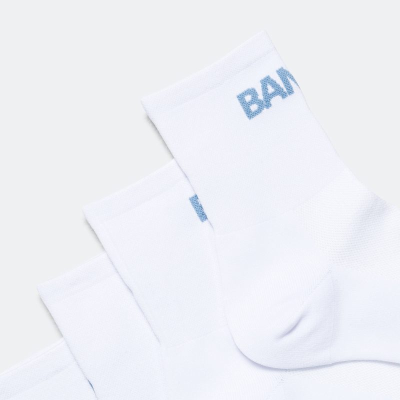 bandit running lite run quarter socks white skyline 4