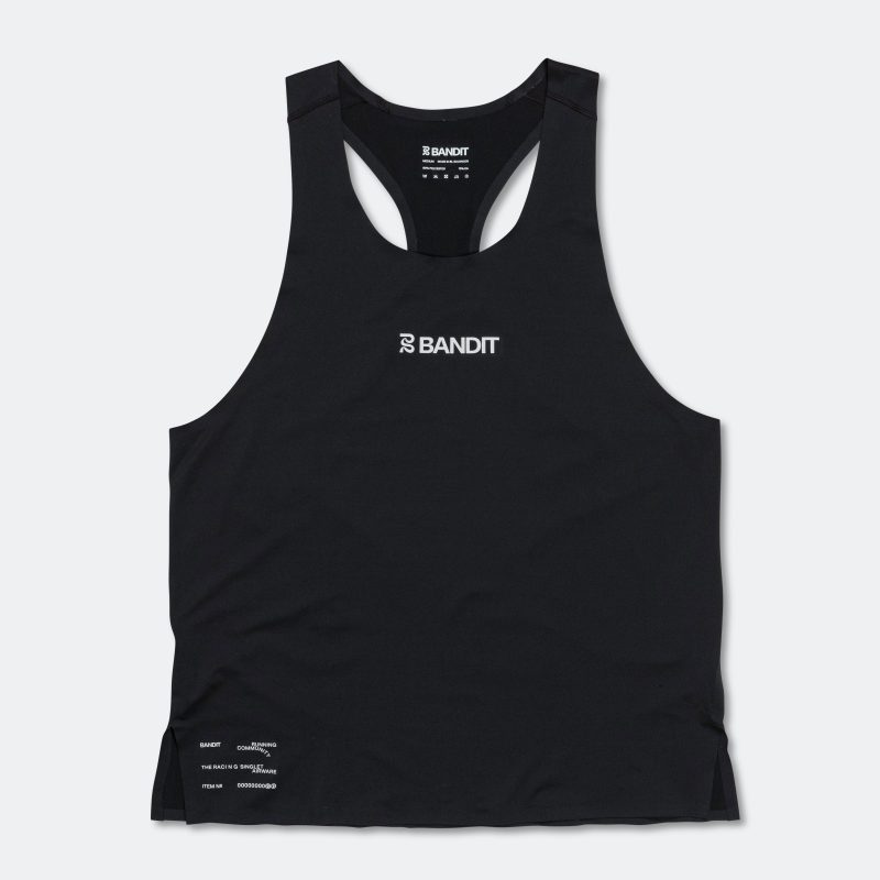 bandit running mens airware performance singlet black 1