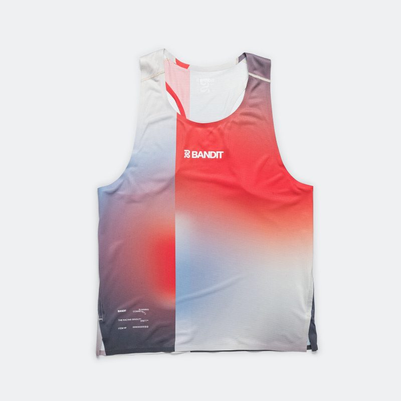 bandit running mens drift performance singlet split gradient 1