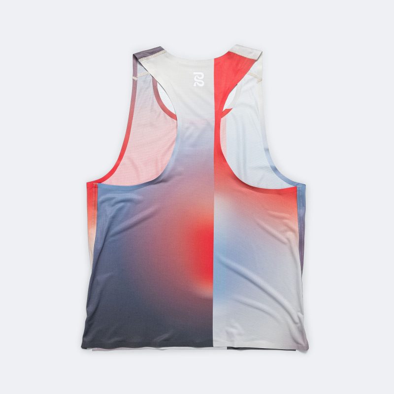 bandit running mens drift performance singlet split gradient 2