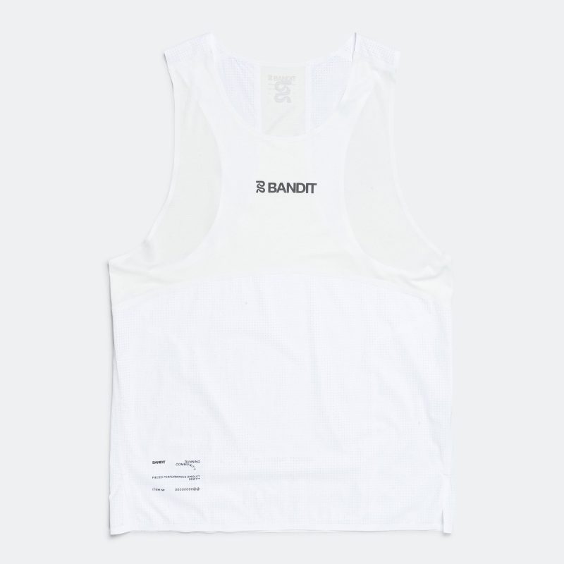 bandit running mens run tank white 1