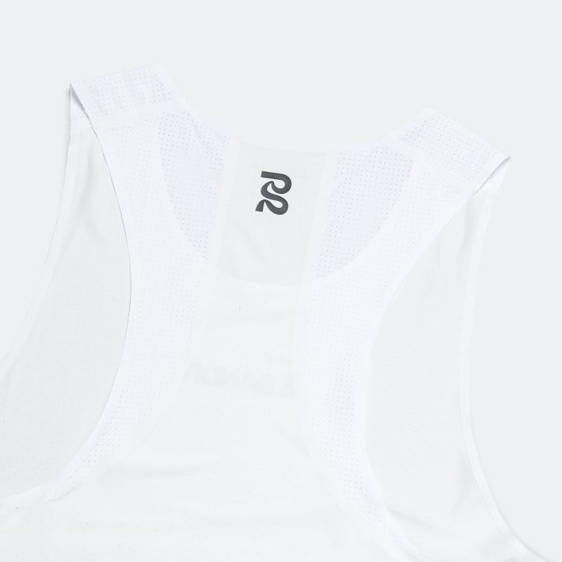 bandit running mens run tank white 6