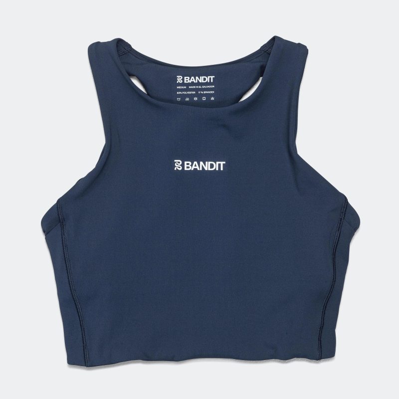 bandit running superbeam scoop neck bra ny navy 1