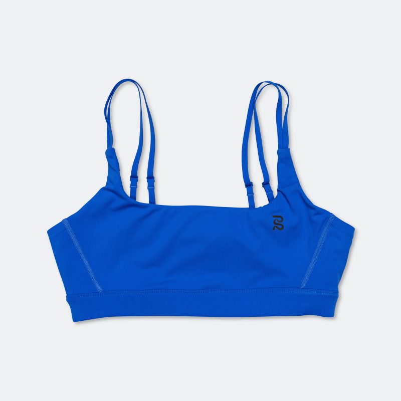 bandit running womens stamina strappy sports bra stadium blue 1