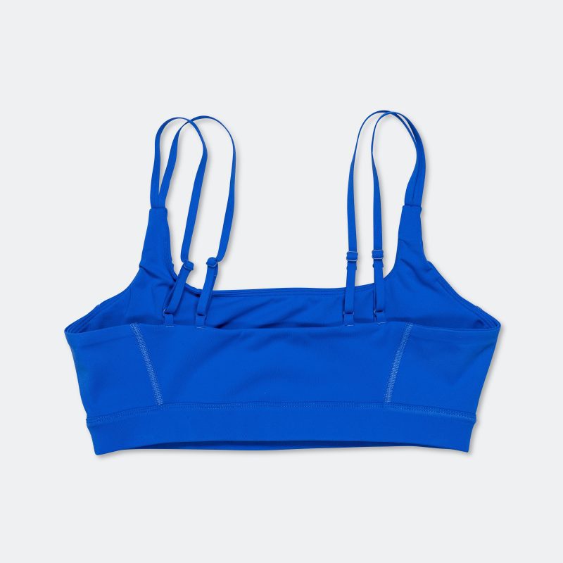 bandit running womens stamina strappy sports bra stadium blue 2 1