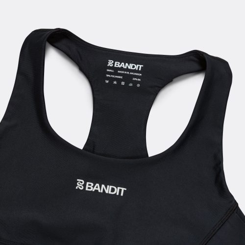 bandit running womens superbeam scoop neck bra black 3