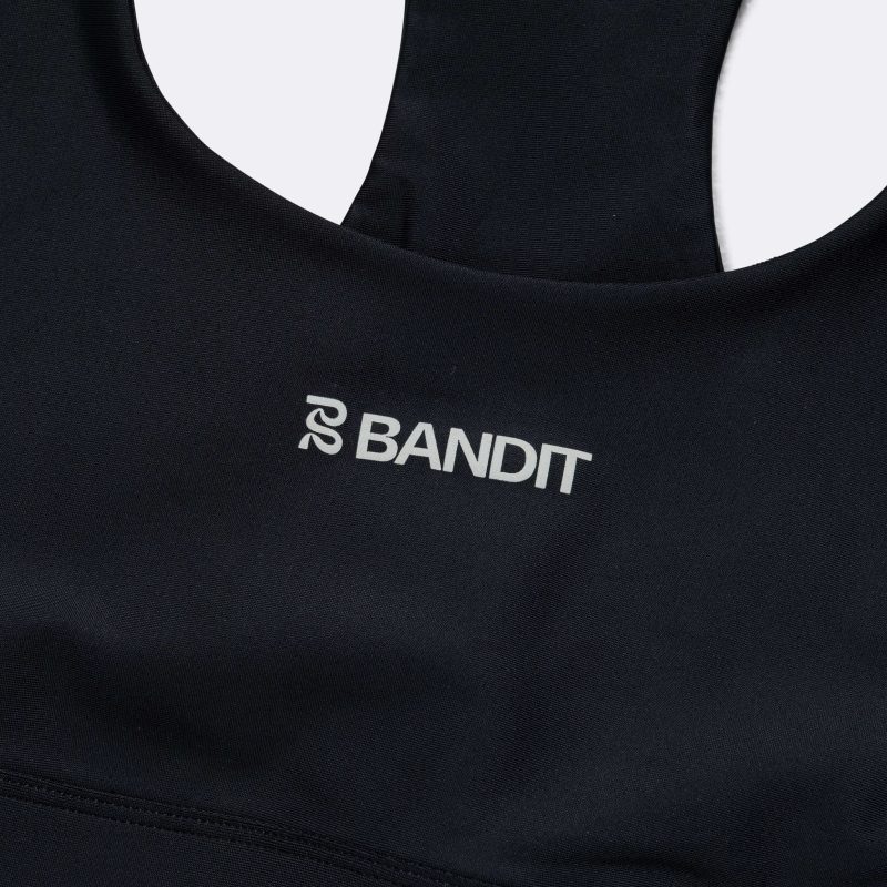 bandit running womens superbeam scoop neck bra black 4