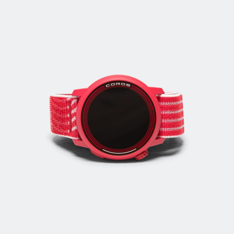 coros pace 3 gps sports watch track edition red nylon 1