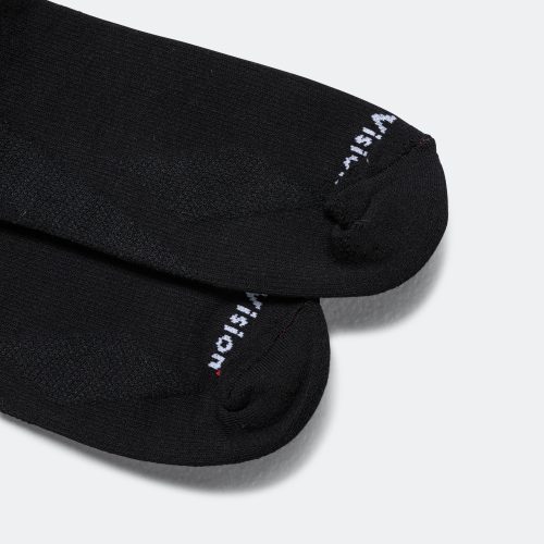 district vision performance cordura crew socks black white logo 4