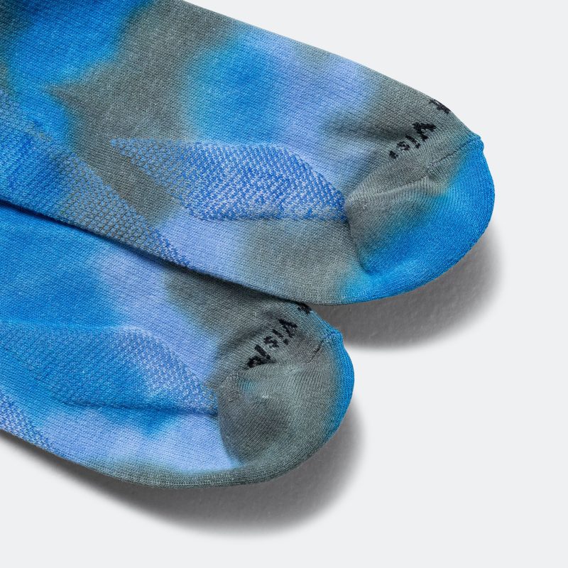 district vision performance cordura crew socks blue tie dye 4