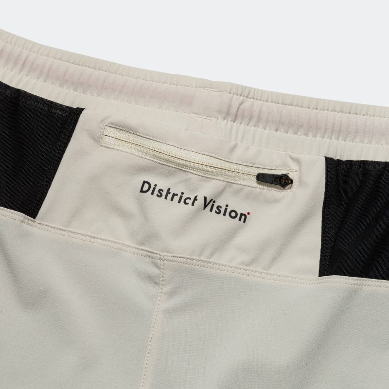 district vision running mens 5 inch training short mushroom 6