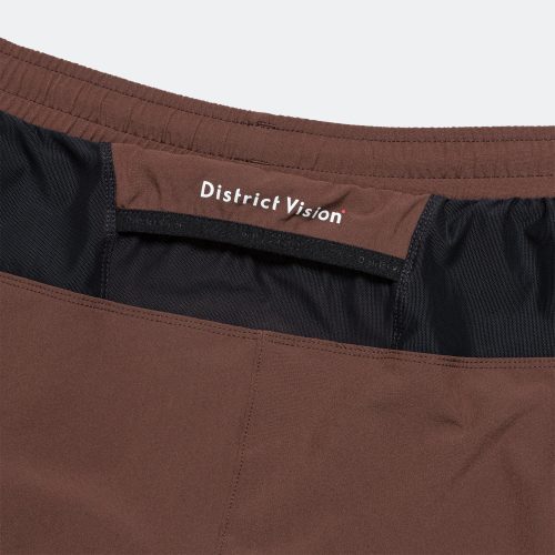 district vision running mens 5 inch training shorts cacao 6