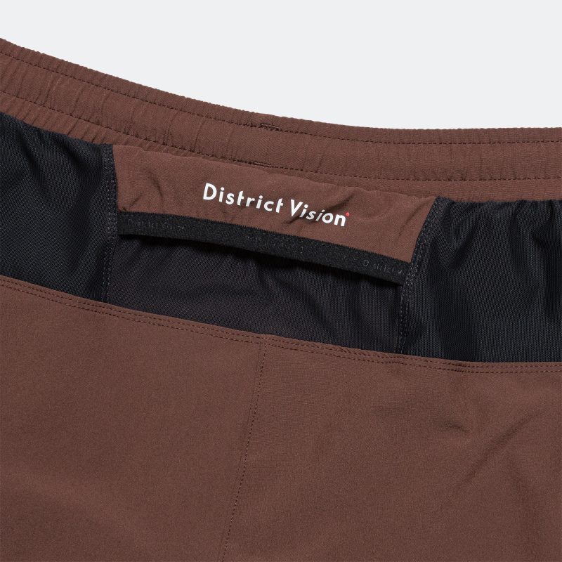 district vision running mens 5 inch training shorts cacao 6