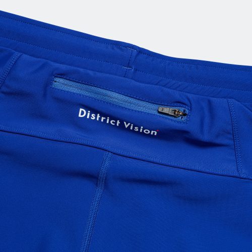 district vision running mens 9 inch recycled half tights surf blue 7