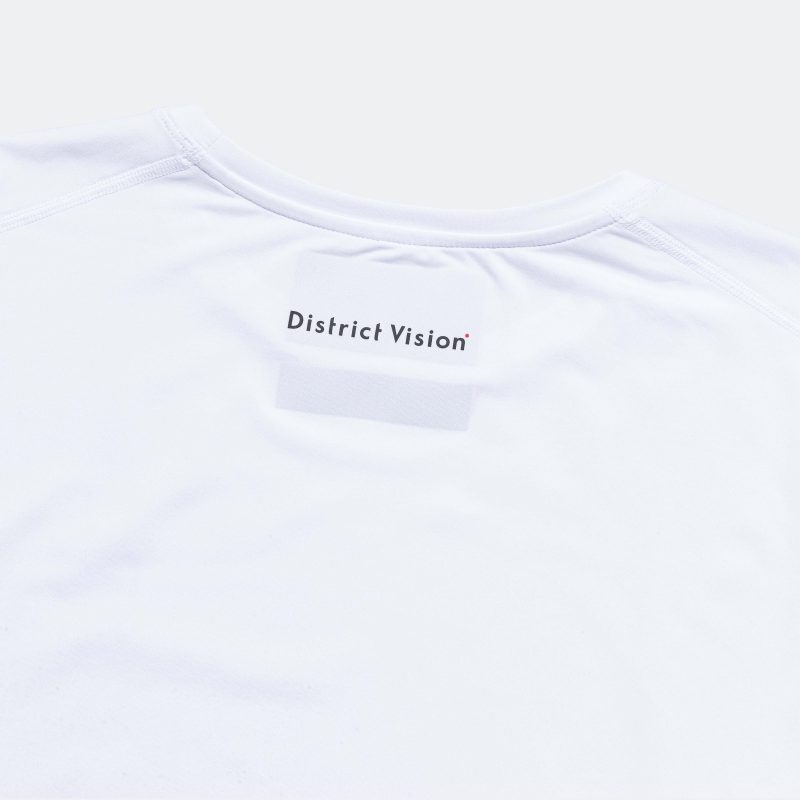 district vision running mens lightweight short sleeve tee white 6