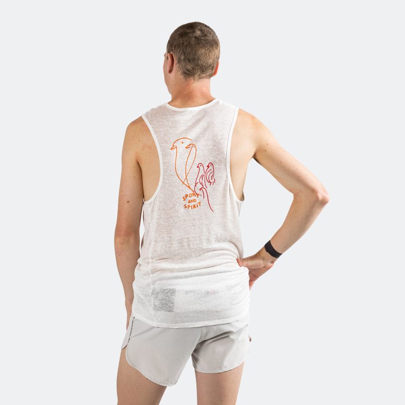 district vision running sukha hemp singlet white 8