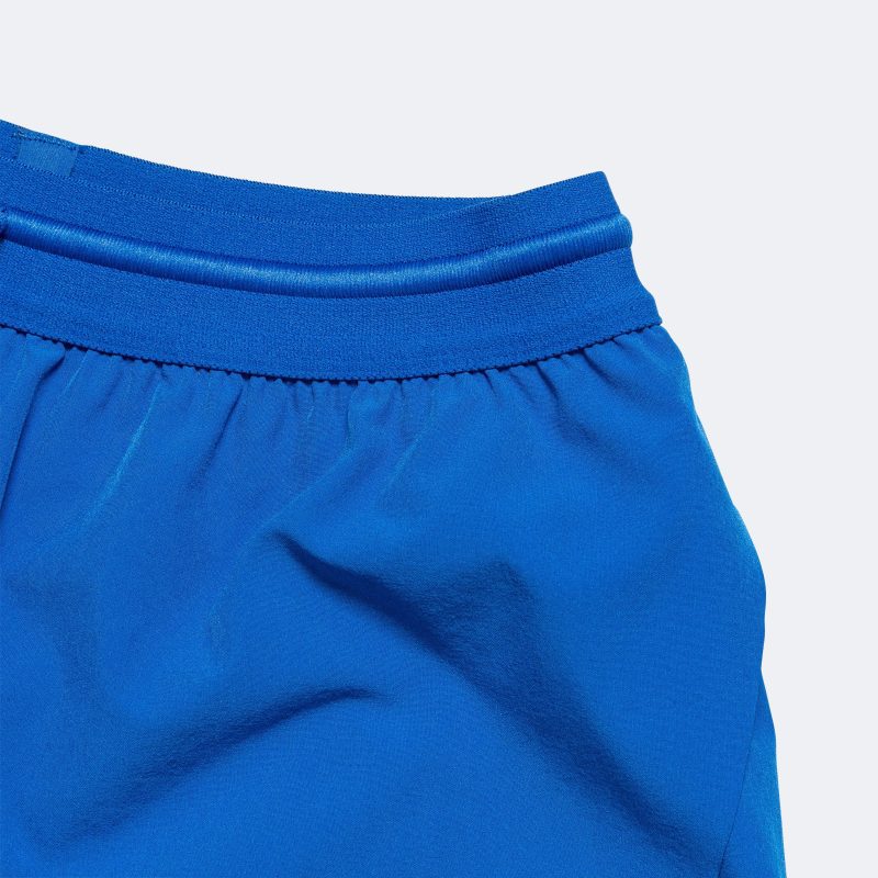 district vision running womens 3 inch split shorts surf blue 4