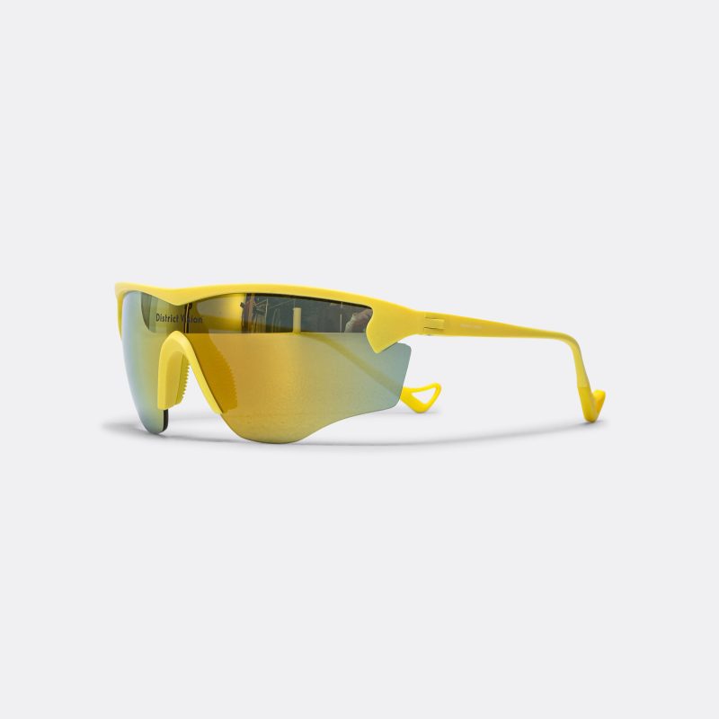 district vision sunglasses junya racer canary d plus gold mirror 2