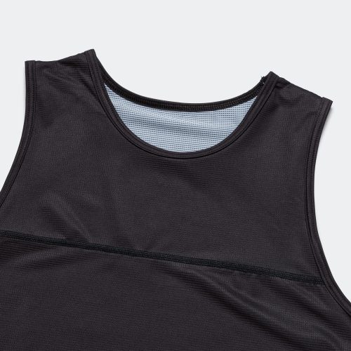 erniold running womens race singlet washed black 3